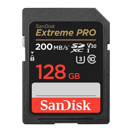 SanDisk 128GB 200mbs Extreme PRO UHS-I SDXC Memory Card