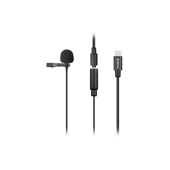 BOYA BY-M2 Digital Omnidirectional Lavalier Microphone with Detachable Lightning Cable (iOS)