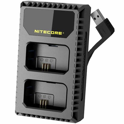 Nitecore USN1 Dual-Slot USB Travel Charger for Sony NP-FW50 Lithium-Ion Batteries
