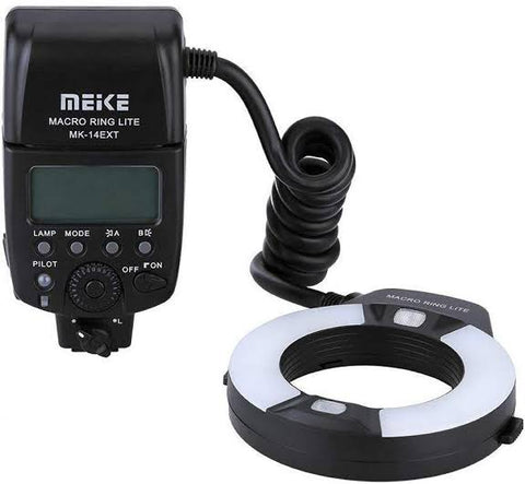 RF-550D 48 Macro LED Ring Flash Light With 8 Adapter Ring For Nikon Canon  Pentax Olympus Panasonic DSLR Camera aro de luz Kits