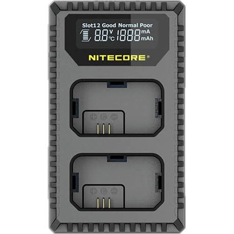 Nitecore USN1 Dual-Slot USB Travel Charger for Sony NP-FW50 Lithium-Ion Batteries