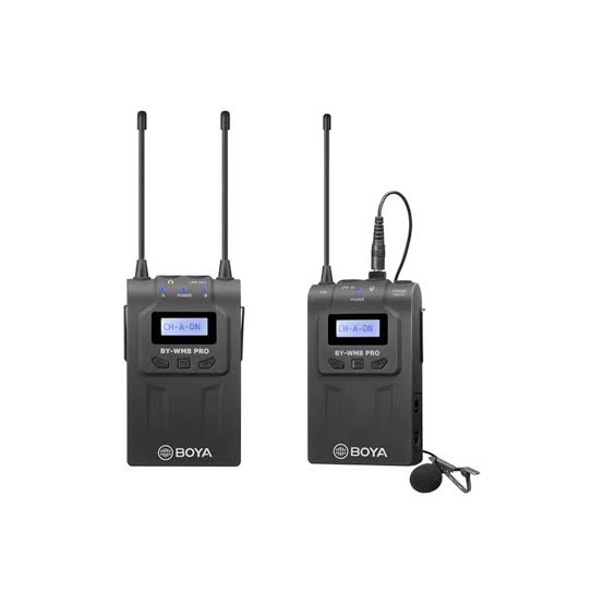 BOYA BY-WM8 Pro-Kit 1 UHF Dual-Channel Wireless Lavalier System (556 to 595 MHz)