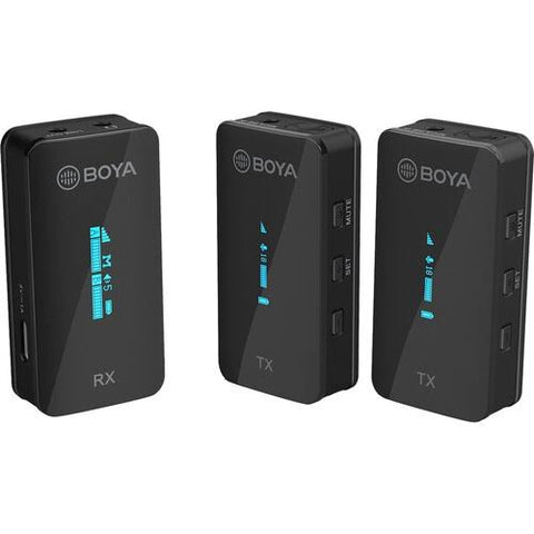 BOYA BY SM6 S2 Digital Camera-Mount True-Wireless 2-Person Microphone System (2.4 GHz)
